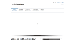 Desktop Screenshot of channingslaw.com