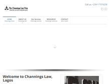 Tablet Screenshot of channingslaw.com